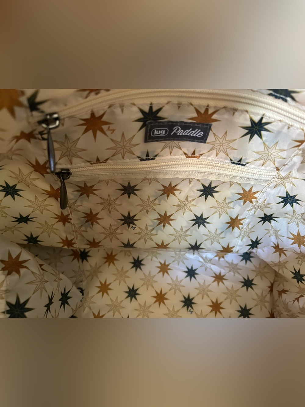 Lug Paddle Carry-All Tote Metallic Gold FINAL PRICE DROP - Picture 13 of 15